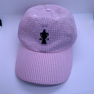 47 Pink and White Gingham Hat Classic Style